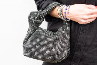 Lulu Crystal Bag - Black