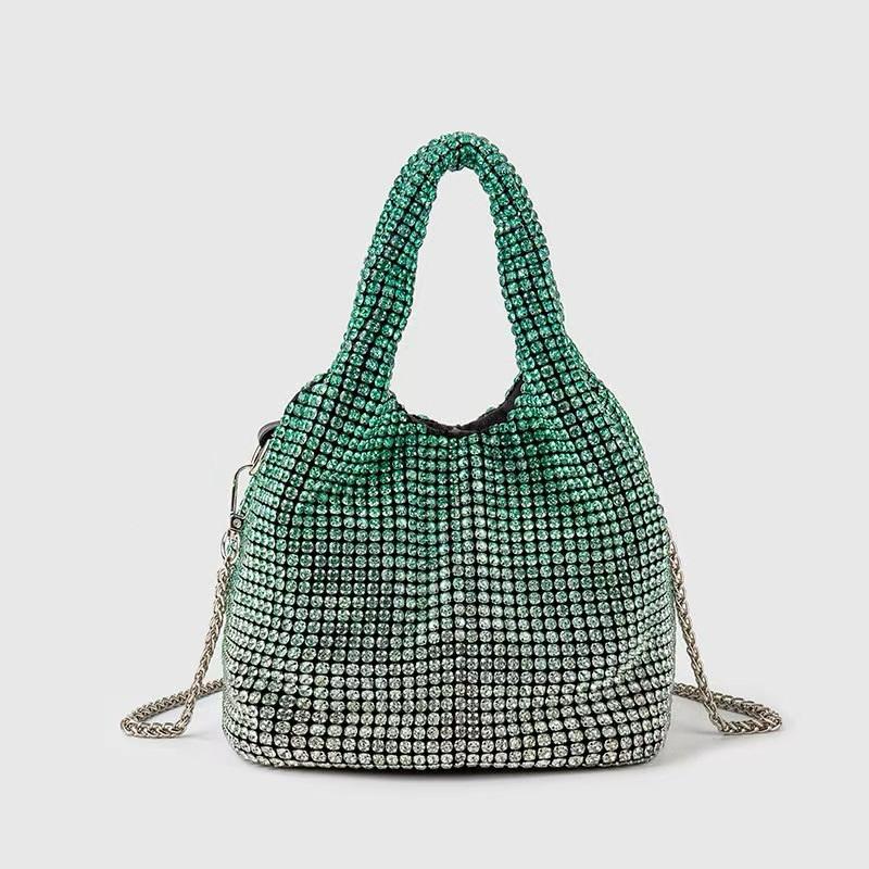 Stella Crystal Bag - Gradient Green
