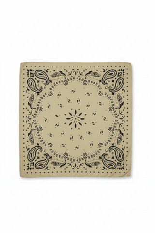 Large Bandana Scarf - Khaki