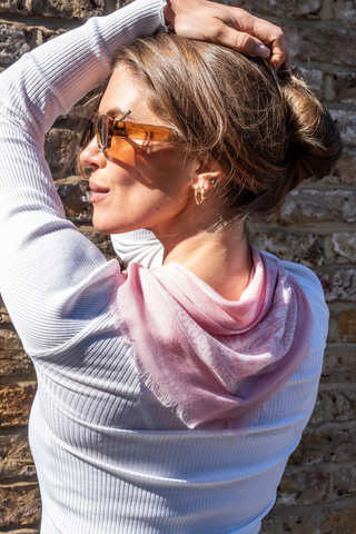 Lightweight Bandana Scarf - Light Pink