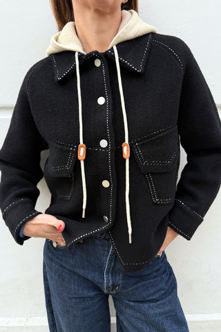 Fallon Hood Jacket - Black
