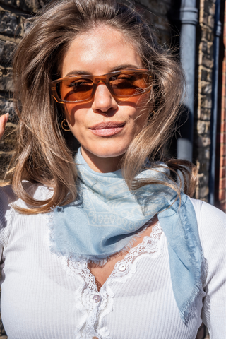 Lightweight Bandana Scarf - Ice Blue