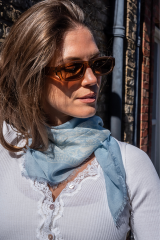 Lightweight Bandana Scarf - Ice Blue