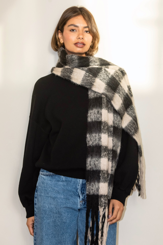 Lennie Scarf - Black/Ivory