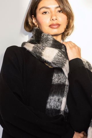 Lennie Scarf - Black/Ivory