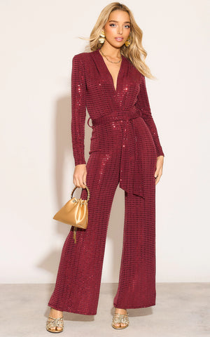 Taylor Jumpsuit - Wine