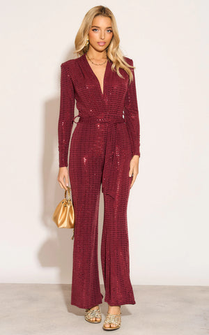 Taylor Jumpsuit - Wine