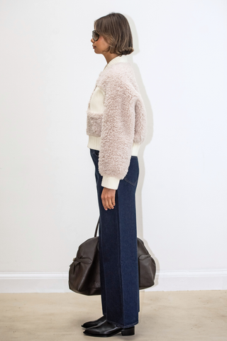 Romane Bomber Jacket - Beige