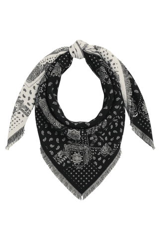 Large Triangle Bandana Scarf - Black