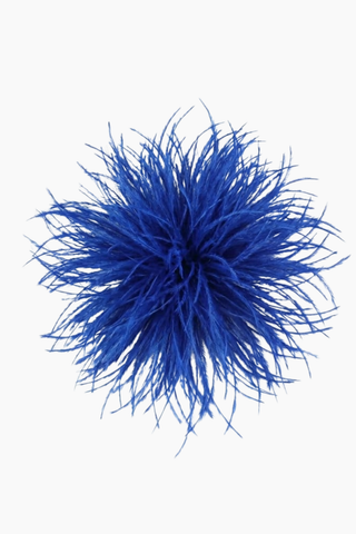 Feather Brooch - Royal Blue