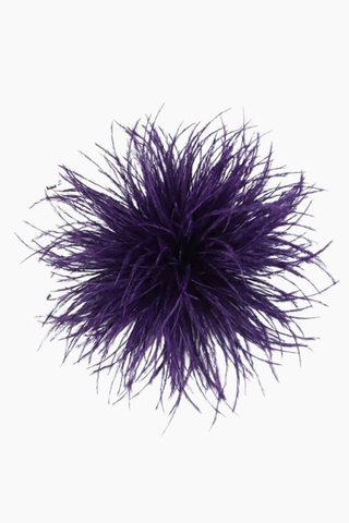 Feather Brooch - Purple