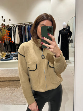 Alexis Zip Jacket - Camel