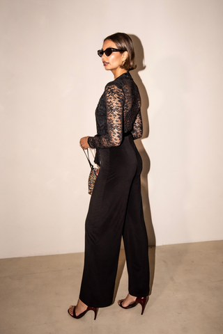 Taylor Jumpsuit - Black Lace