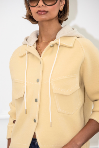 Fallon Hood Jacket - Vanilla