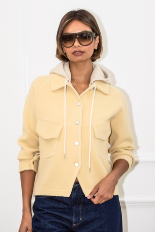 Fallon Hood Jacket - Vanilla