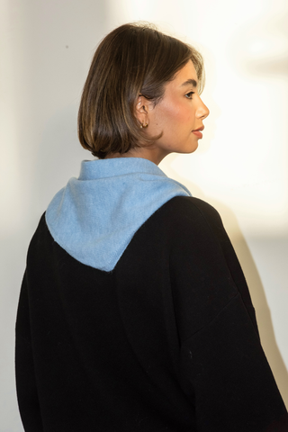 Nina Triangle Scarf - Sky Blue