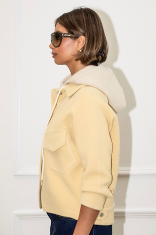 Fallon Hood Jacket - Vanilla