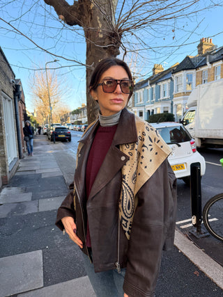 Large Bandana Scarf - Khaki