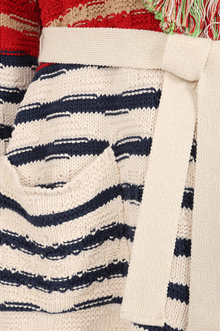 Capri Cardigan - Red Stripe