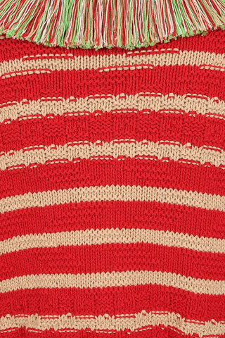 Capri Cardigan - Red Stripe