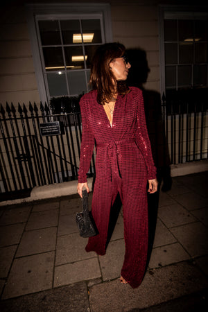 Taylor Jumpsuit - Wine