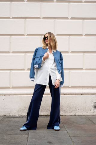 Alicia Bomber - Denim Blue