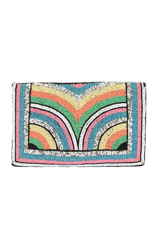 Sequin Clutch Bag - Rainbow