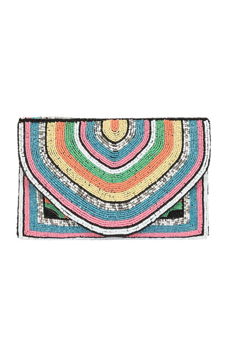 Sequin Clutch Bag - Rainbow