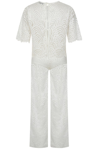 Blake Crochet White Set