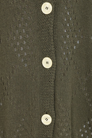 Florence Oversized Cardigan - Khaki
