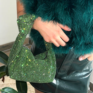 Lulu Crystal Bag - Green