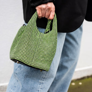 Stella Crystal Bag - Lime Green