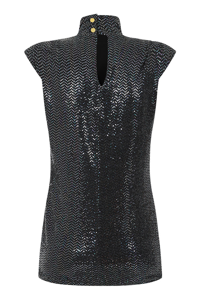 
            
                Load image into Gallery viewer, ISABELLE tunic top- gunmetal
            
        