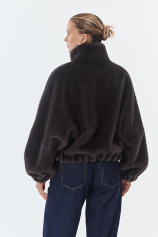 Josie Faux Fur Jacket - Anthracite