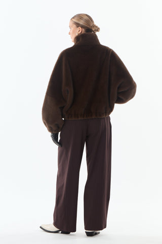 Josie Faux Fur Jacket - Brown