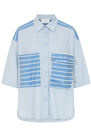 Harper Shirt - Blue Stripe