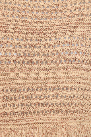 Sofia Short Crochet Jumper - Mocca