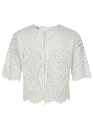 Blake Crochet White Set