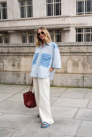 Harper Shirt - Blue Stripe
