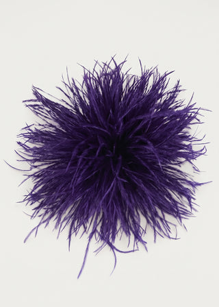 Feather Brooch - Purple