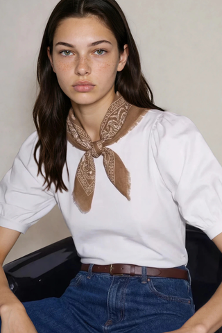 Lightweight Bandana Scarf - Tan