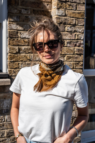 Lightweight Bandana Scarf - Tan