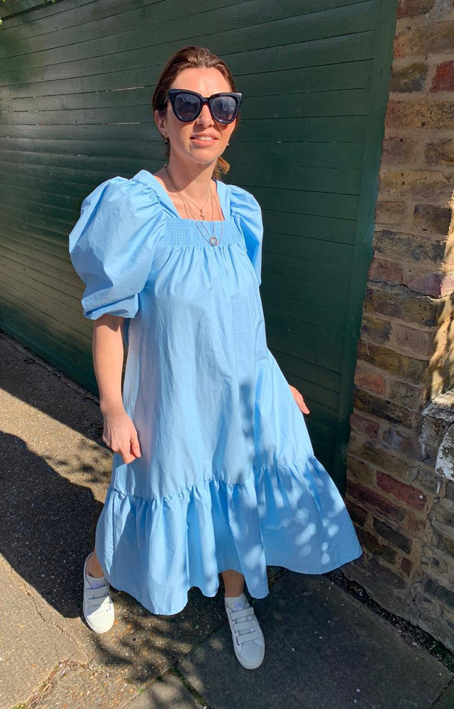 Poppy Dress in Blue