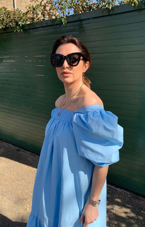 Poppy Dress in Blue