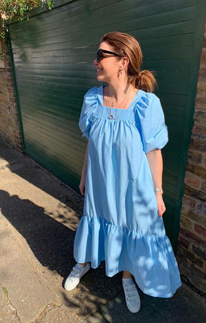 Poppy Dress in Blue
