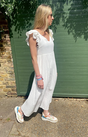 Celine White Maxi Dress