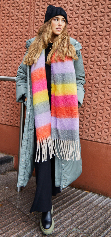 Astrid Scarf Pink/ Yellow Mix